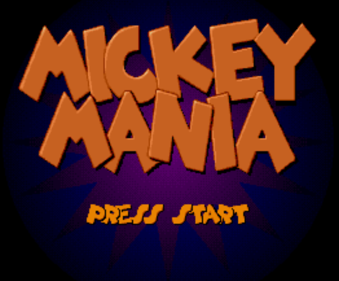Mickey Mania Title Screen